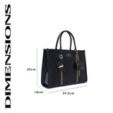 Hounslow 39 Box Large Handbag Black