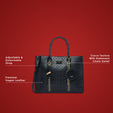 Hounslow 39 Box Large Handbag Black