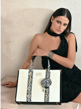 Hounslow 39 Box Large Handbag White