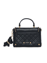 Hampton 22 Flap Small Satchel Bag Black