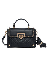 Hampton 22 Flap Small Satchel Bag Black