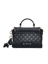 Heston 24 Flap Medium Satchel Bag Black