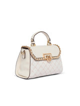 Heston 24 Flap Medium Satchel Bag White