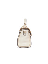 Heston 24 Flap Medium Satchel Bag White