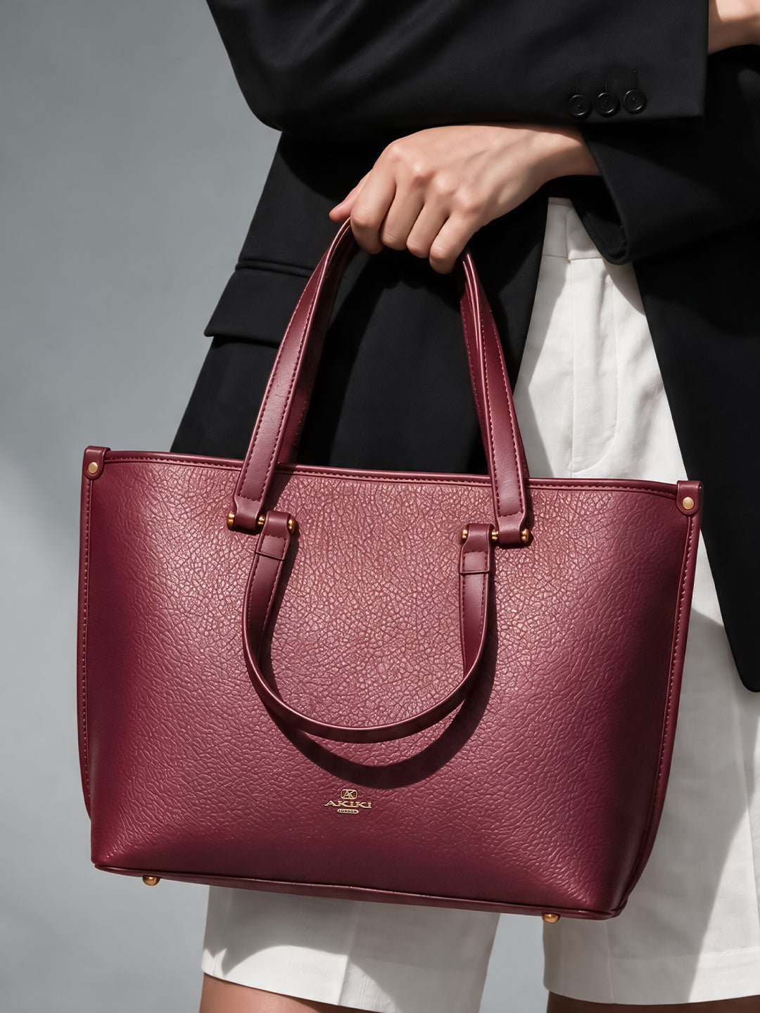 Harlow Handbag  Tote Large Shoulder Carry_red