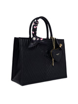 Heartley Large Satchel Bag Black