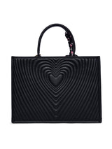 Heartley Large Satchel Bag Black