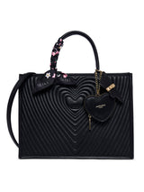 Heartley Large Satchel Bag Black