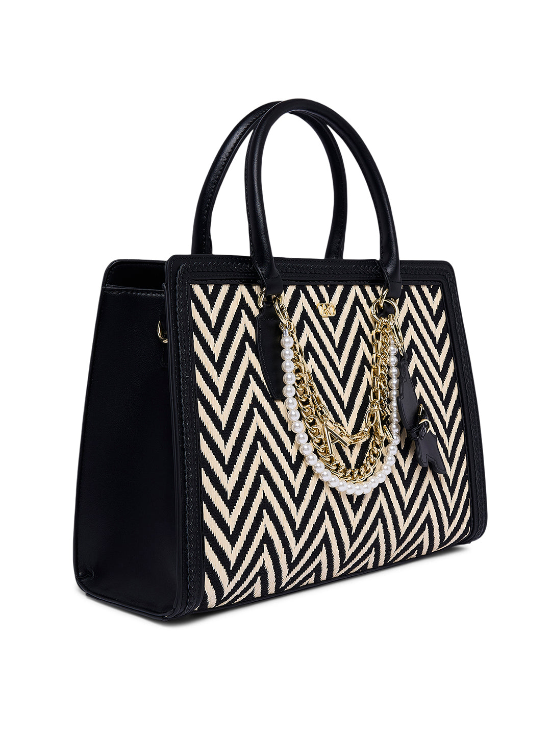 Jacqley Large Satchel Bag Black