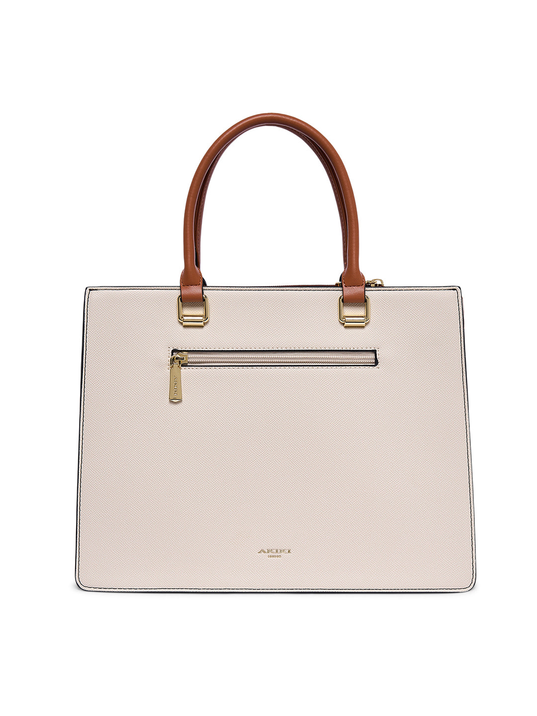 Beverley Large Satchel Bag Beige