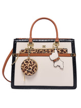 Beverley Large Satchel Bag Beige