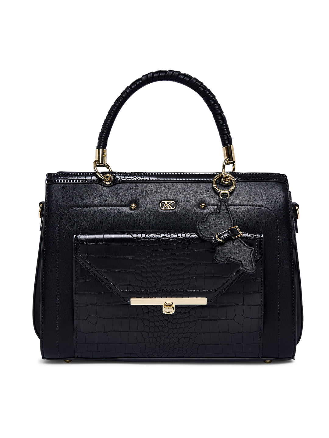 Hambledon Medium Satchel Bag Black