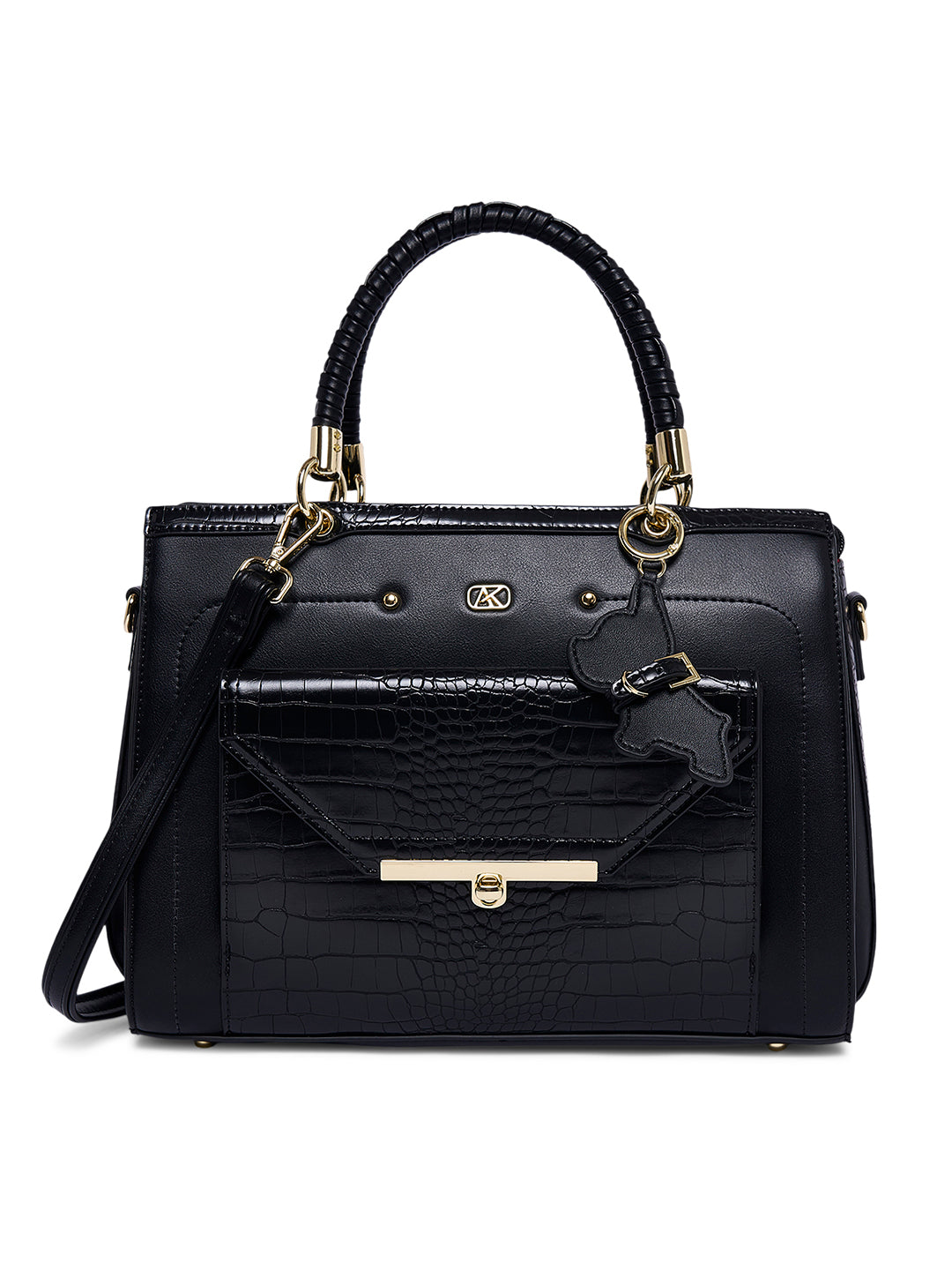 Hambledon Medium Satchel Bag Black