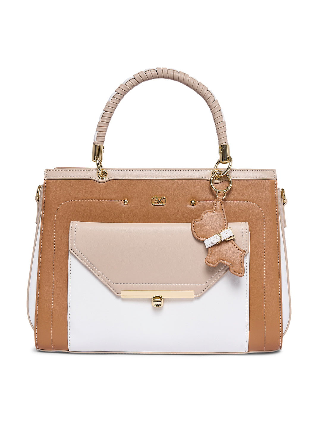 Hambledon Medium Satchel Bag Beige