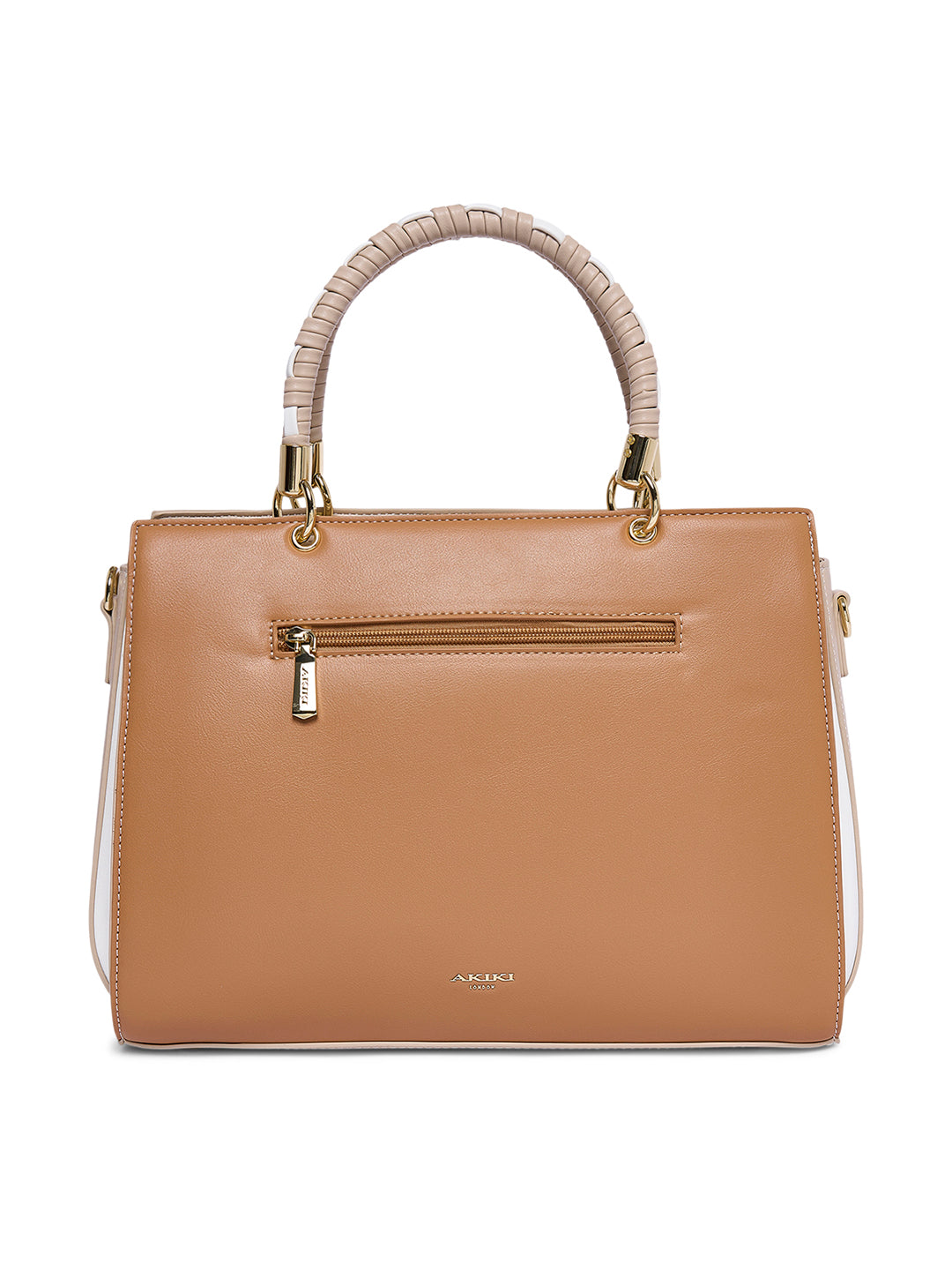 Hambledon Medium Satchel Bag Beige