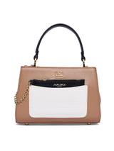 Croydon 3C Small Satchel Bag Beige/Black