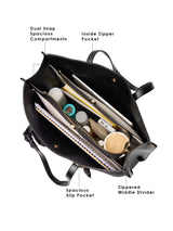 Dover Handbag For Totelargeshoulder Carry Black
