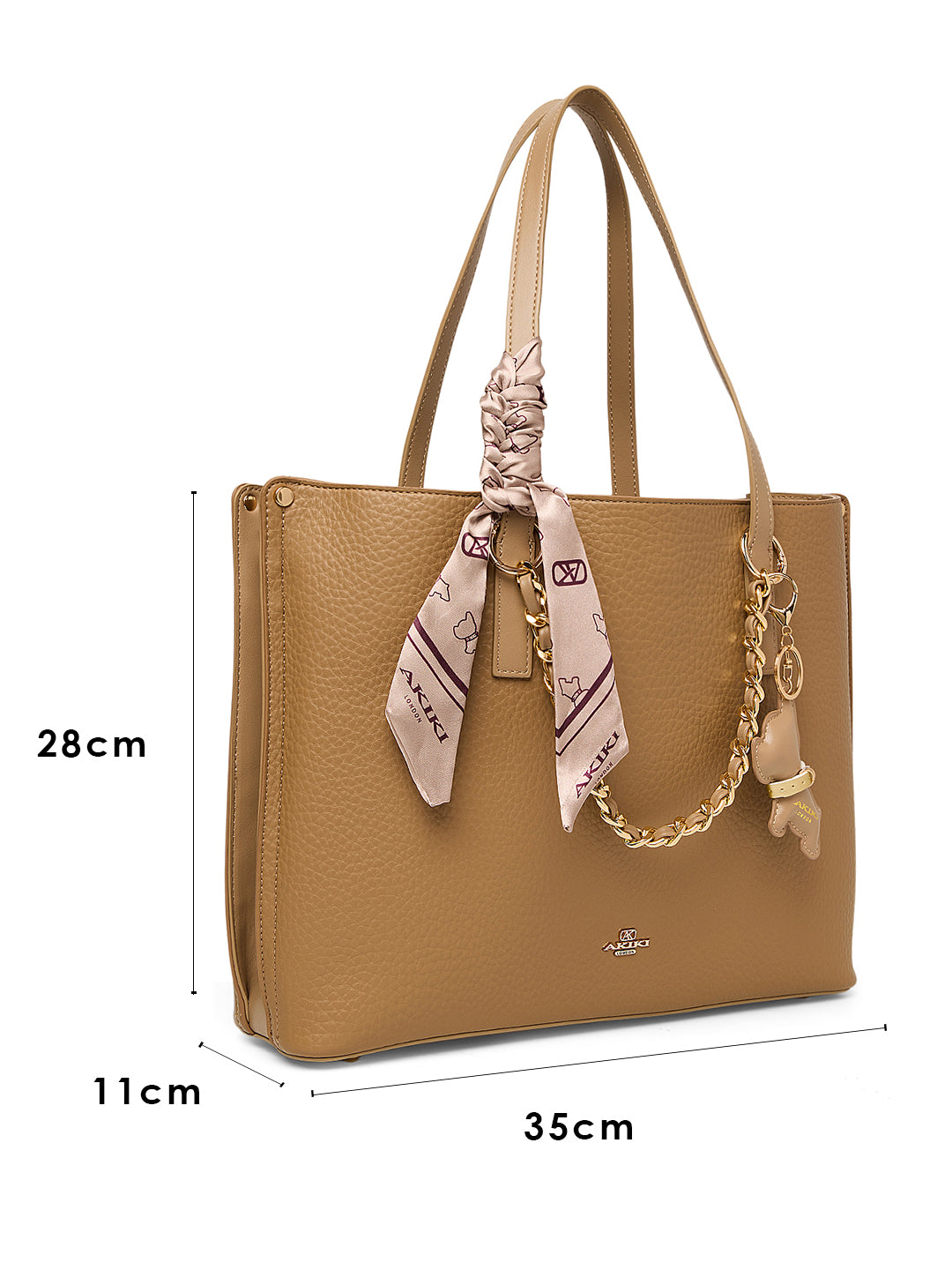 Dover Handbag For Totelargeshoulder Carry Beige