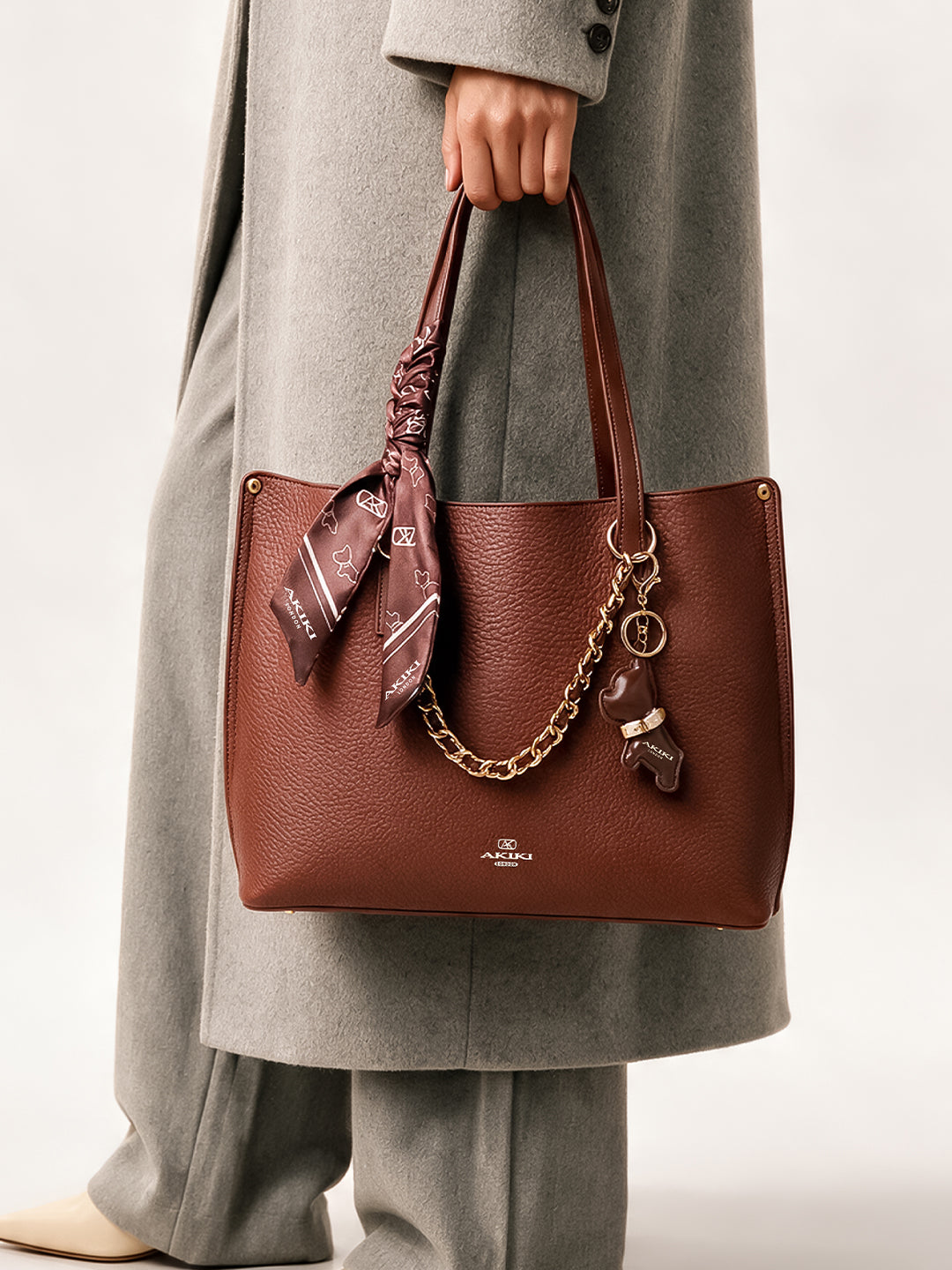 Dover Handbag For Totelargeshoulder Carry Brown