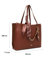 Dover Handbag For Totelargeshoulder Carry Brown