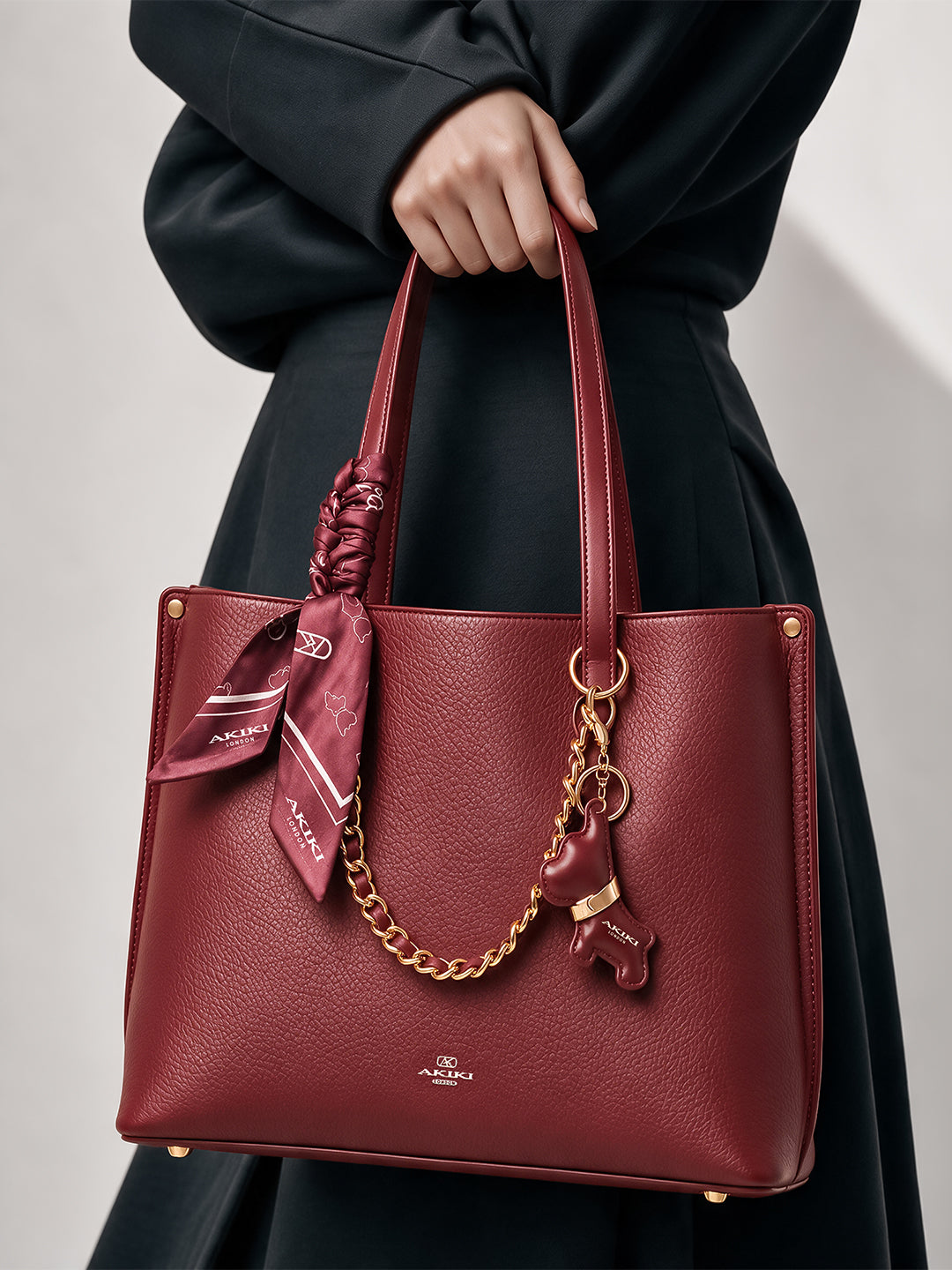 Dover Handbag For Totelargeshoulder Carry Red