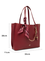 Dover Handbag For Totelargeshoulder Carry Red