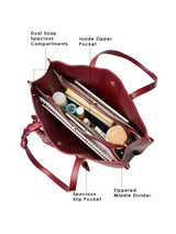 Dover Handbag For Totelargeshoulder Carry Red
