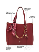 Dover Handbag For Totelargeshoulder Carry Red