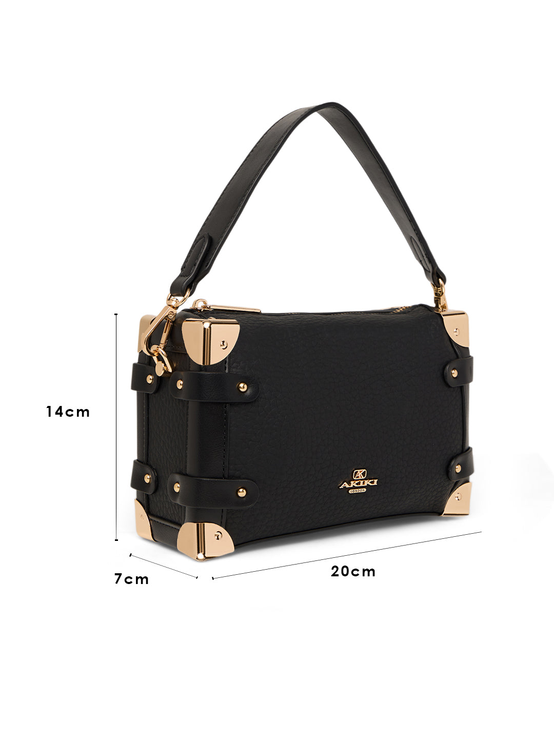 Maldon Small Black Trunk Bag
