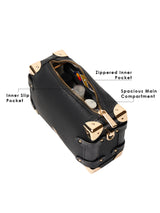 Maldon Small Black Trunk Bag
