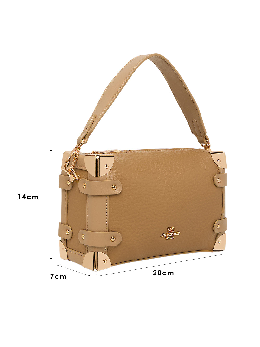 Maldon Small Beige Trunk Bag