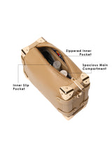 Maldon Small Beige Trunk Bag