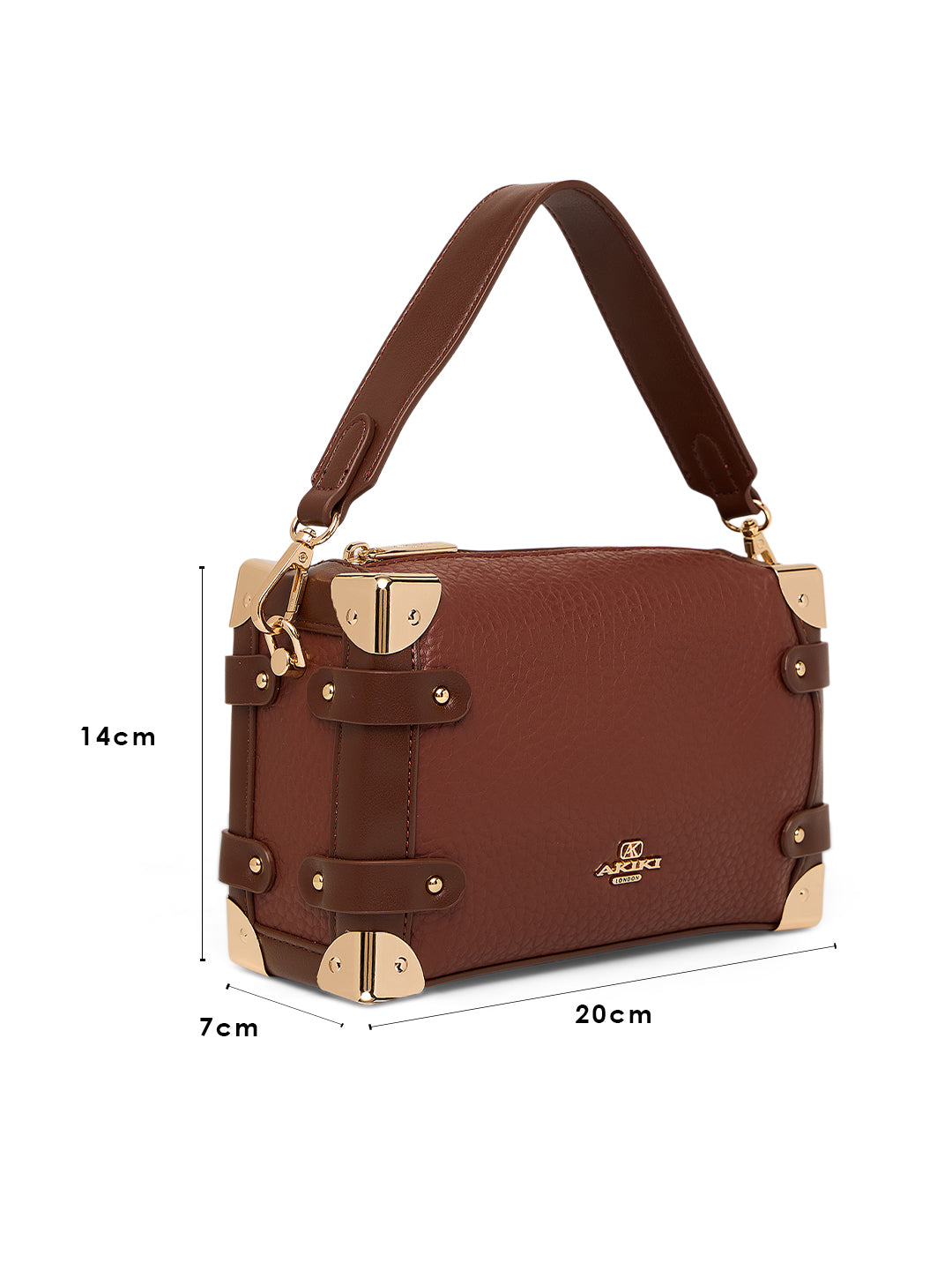 Maldon Small Brown Trunk Bag