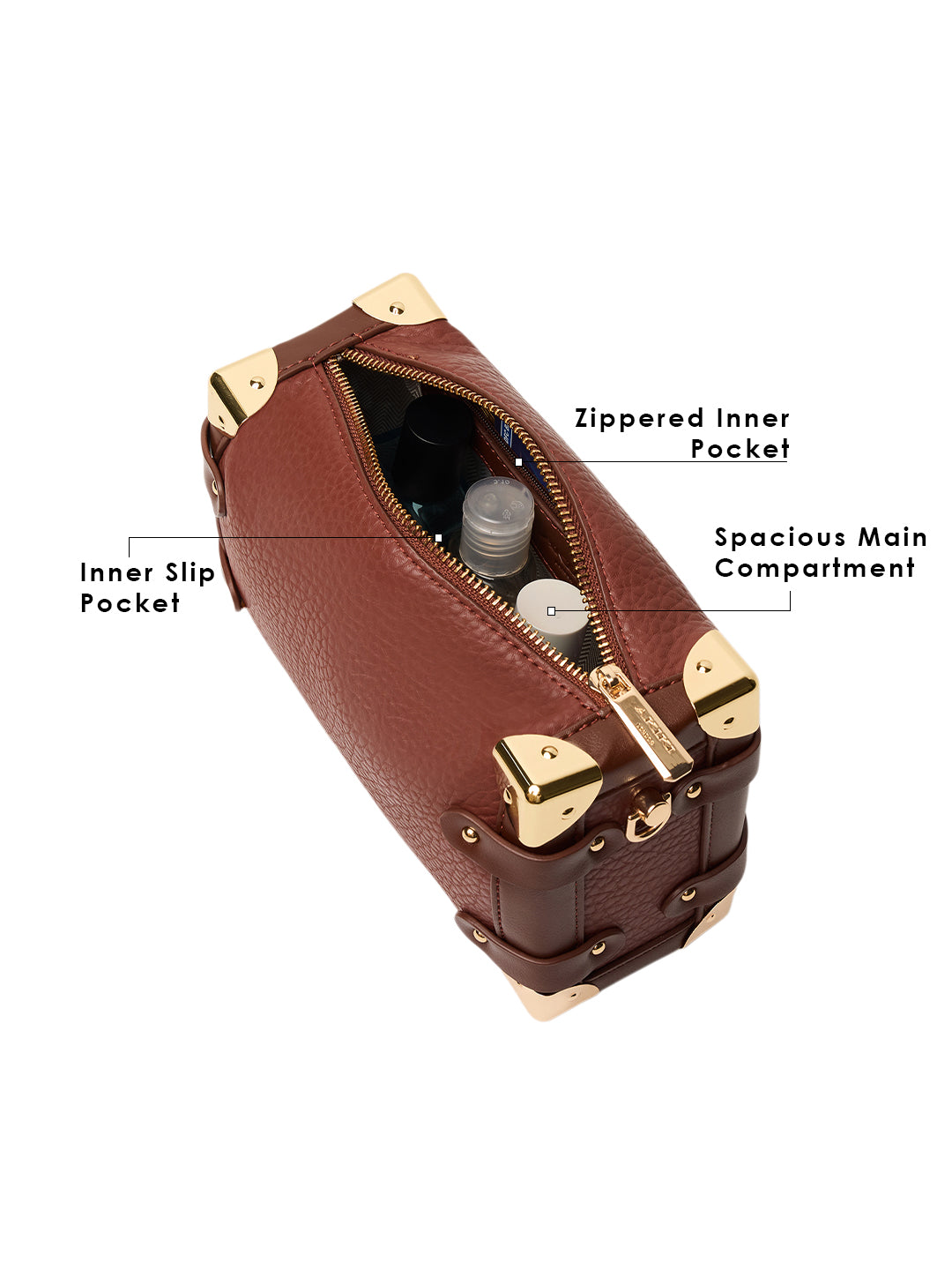 Maldon Small Brown Trunk Bag