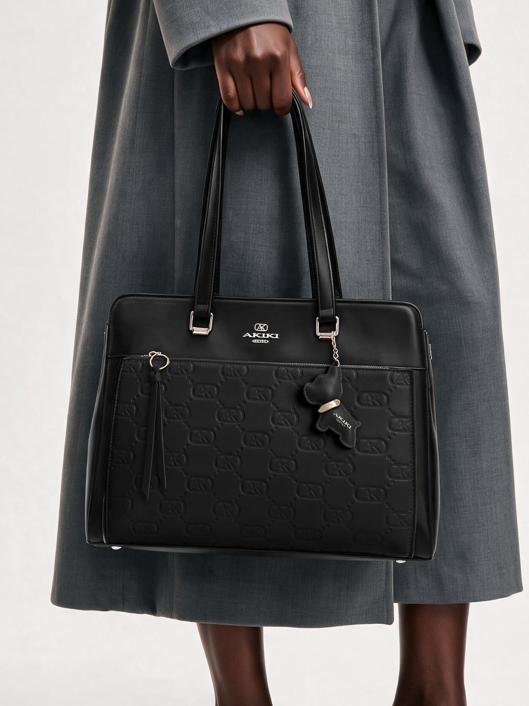 Ruskin Large Black Tote Bag