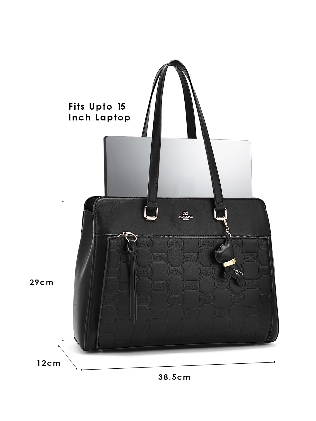 Ruskin Laptop Handbag For Totelargeshoulder Carry Black