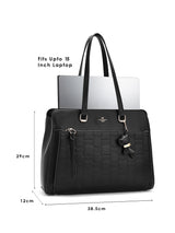Ruskin Laptop Handbag For Totelargeshoulder Carry Black