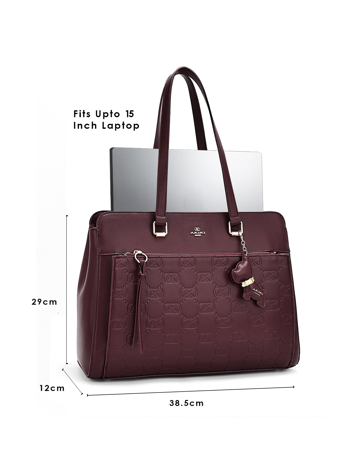 Ruskin Laptop Handbag For Totelargeshoulder Carry Wine