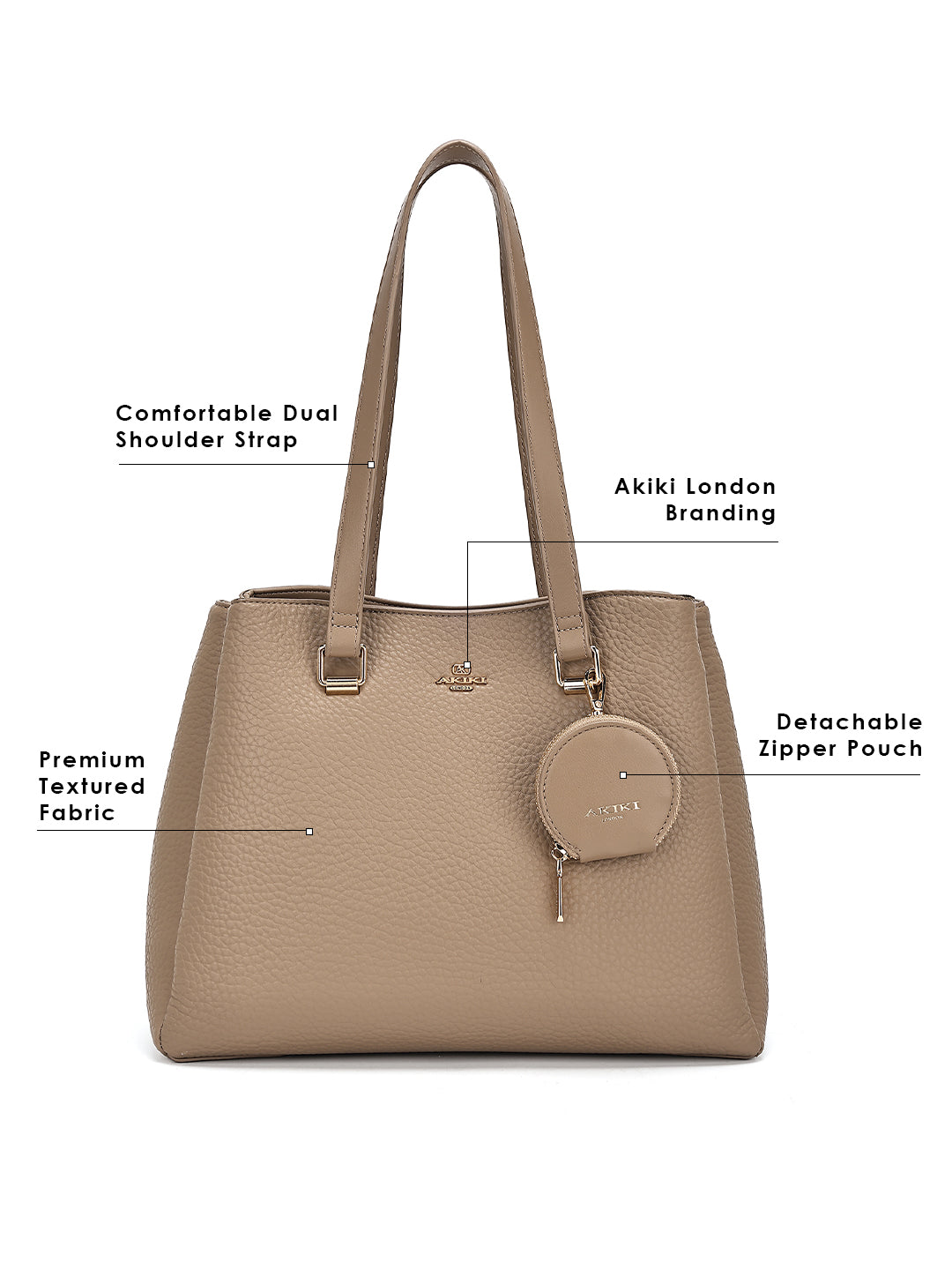 Romford Handbag For Totemediumshoulder Carry Beige