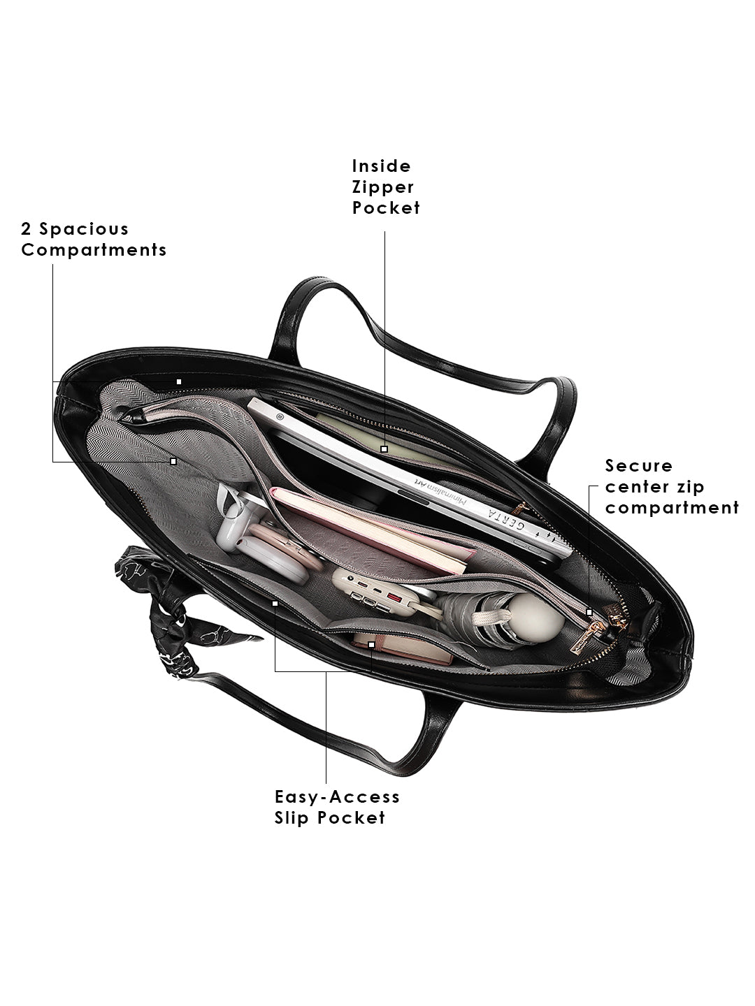 Norwood Handbag For Totelargeshoulder Carry Black