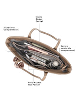 Norwood Handbag For Totelargeshoulder Carry Beige