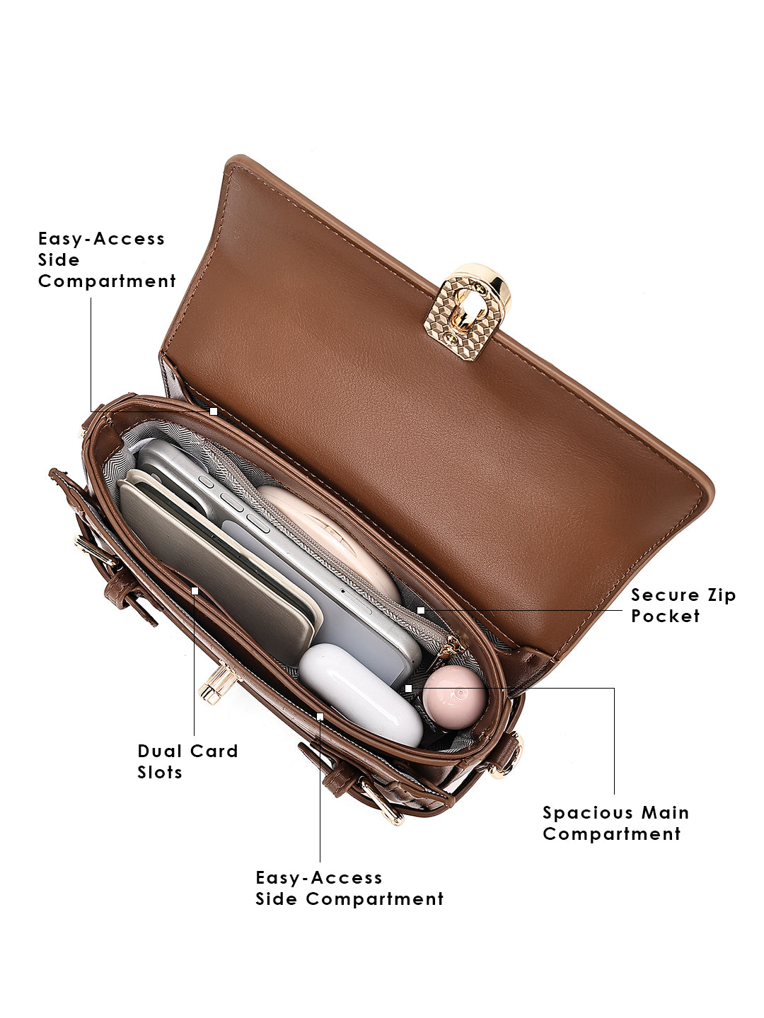 Hyde For Handbagsmalltop Handle Tan