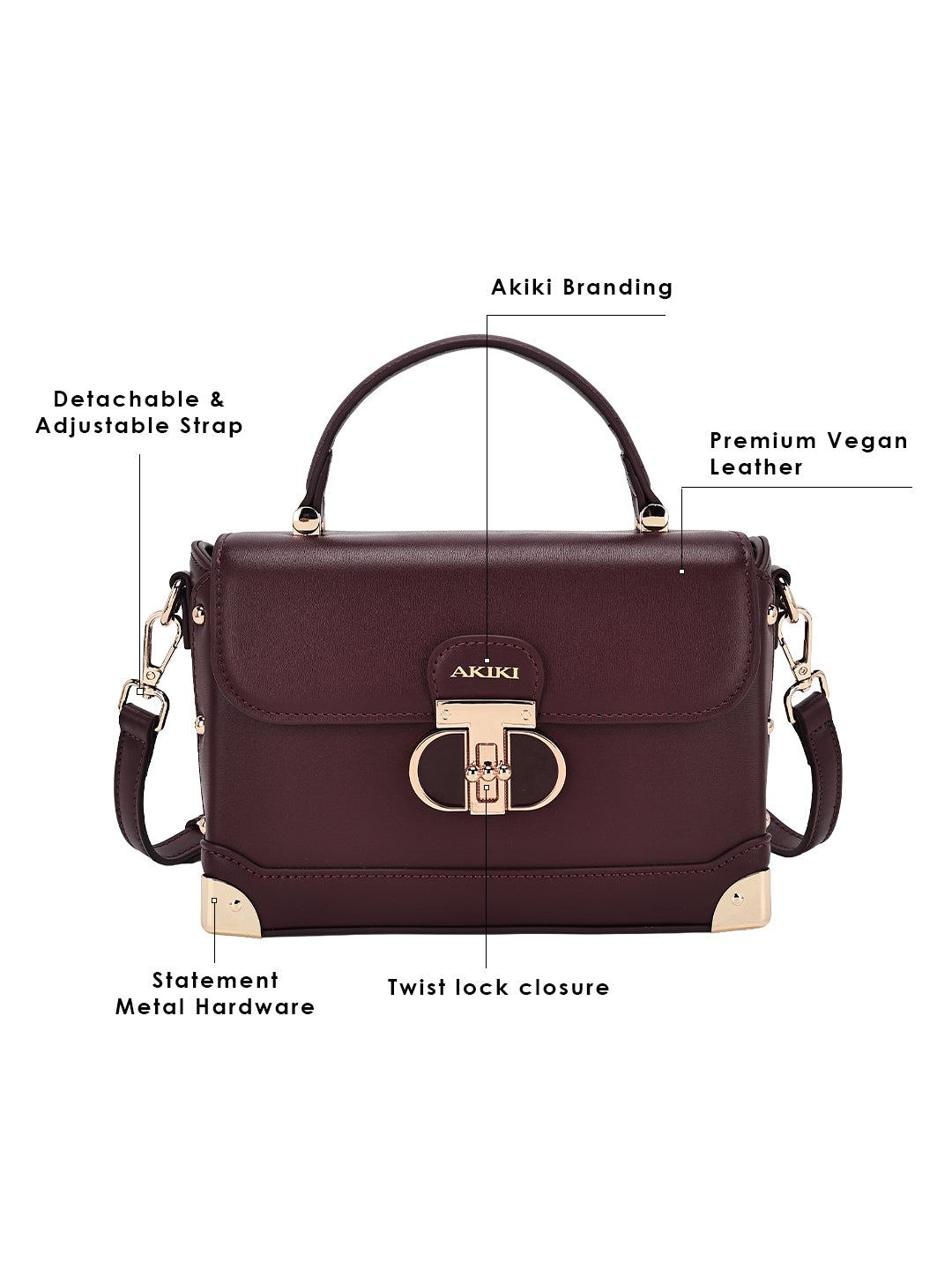Westminster Small Wine Satchel Bag