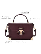 Westminster Small Wine Satchel Bag