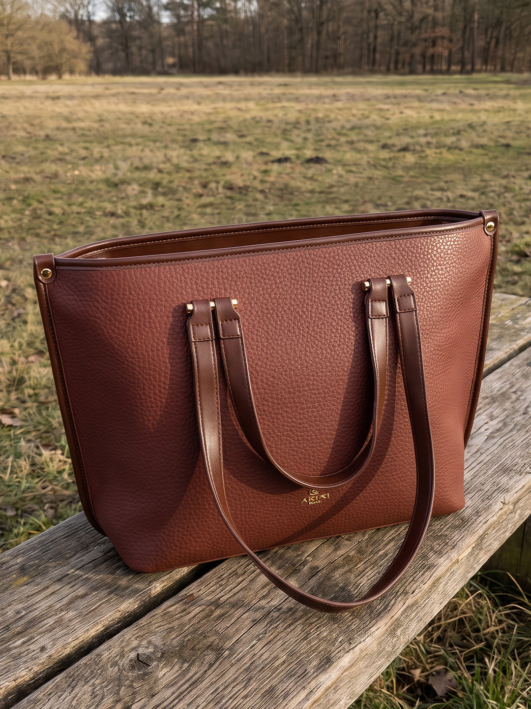 Harlow Large Brown Tote Bag
