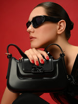 Soho Flap Small Hobo Bag Black