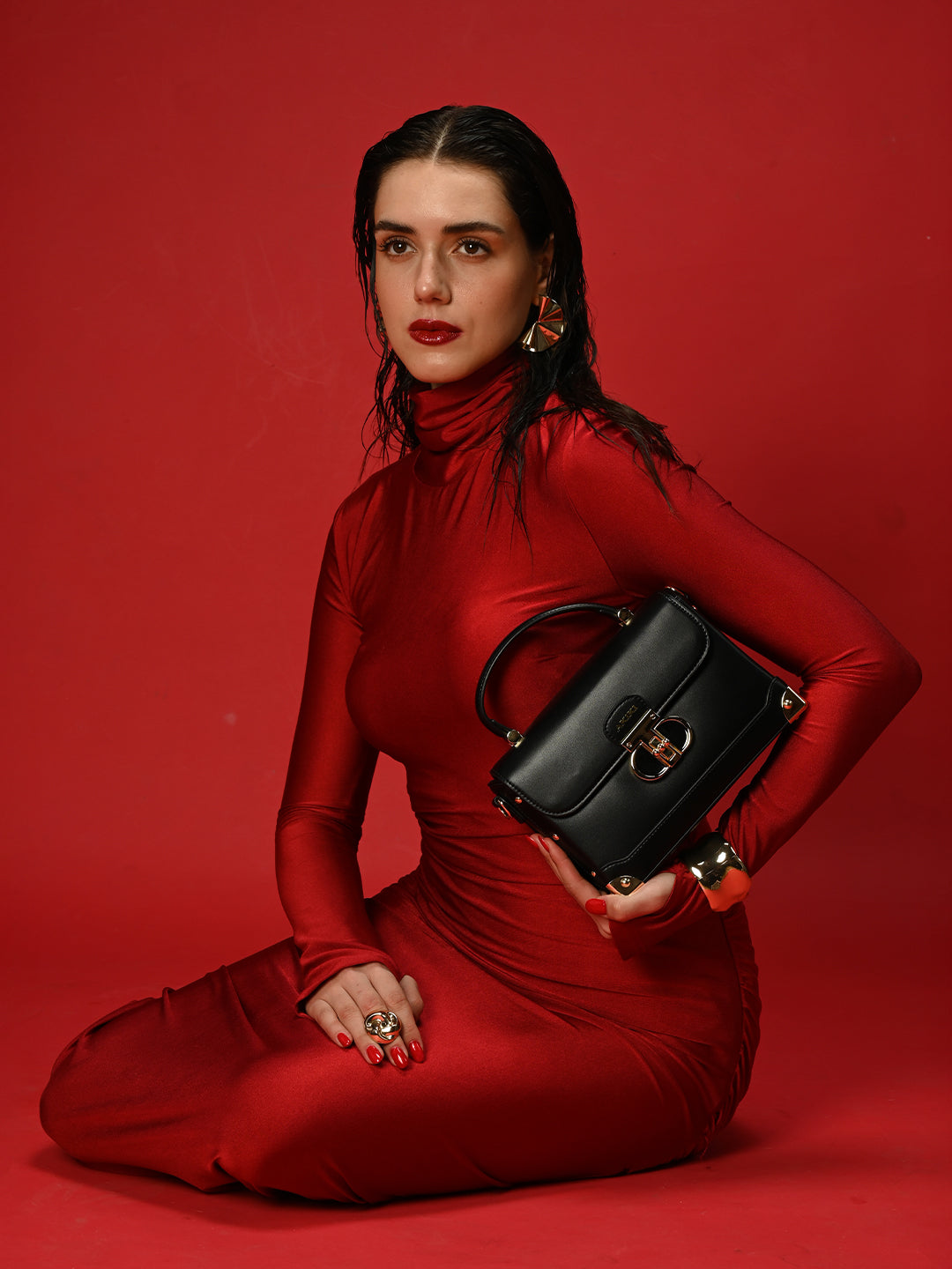 Westminster Small Satchel Bag Black
