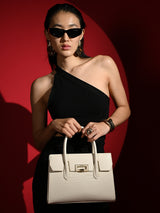 Camden Medium Satchel Bag White