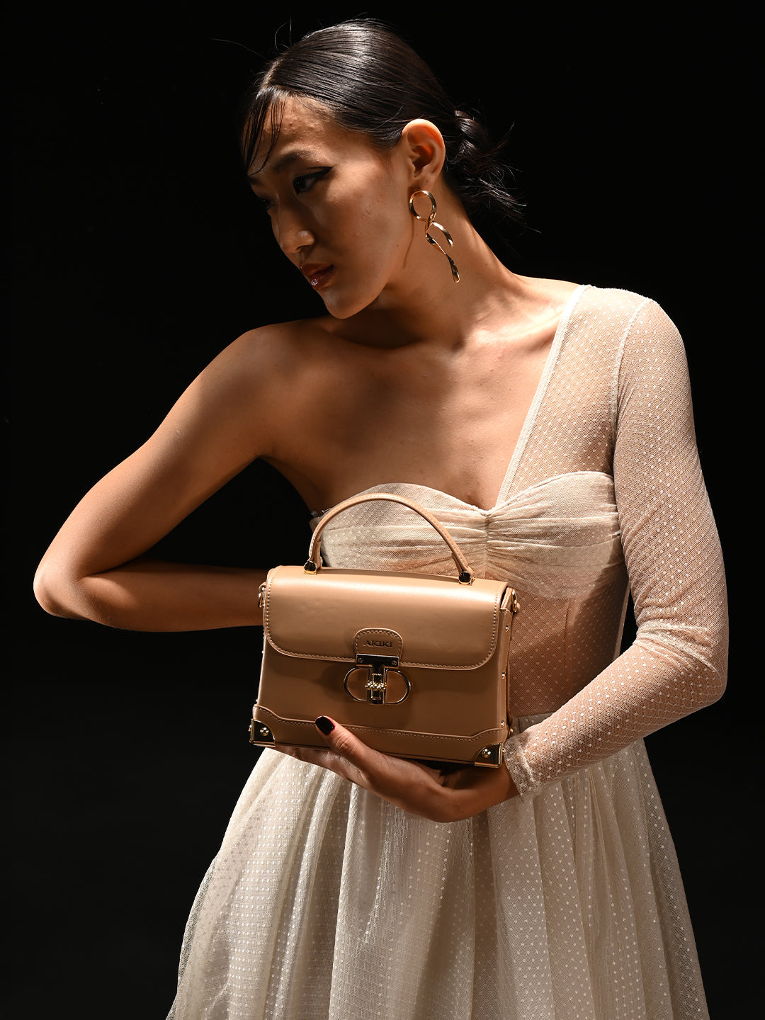 Westminster Small Satchel Bag Beige