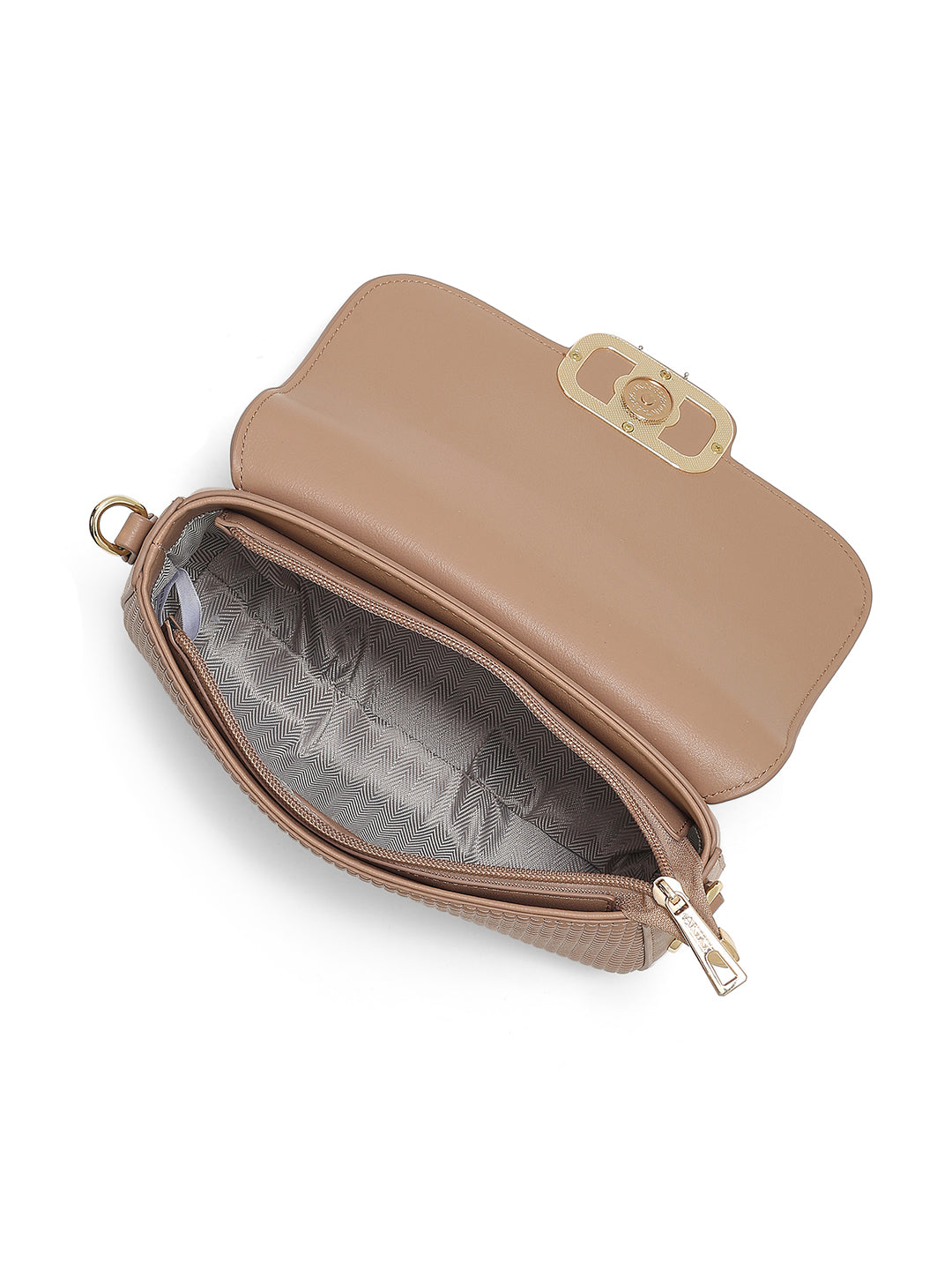 Parklane Flap Medium Sling Bag Beige